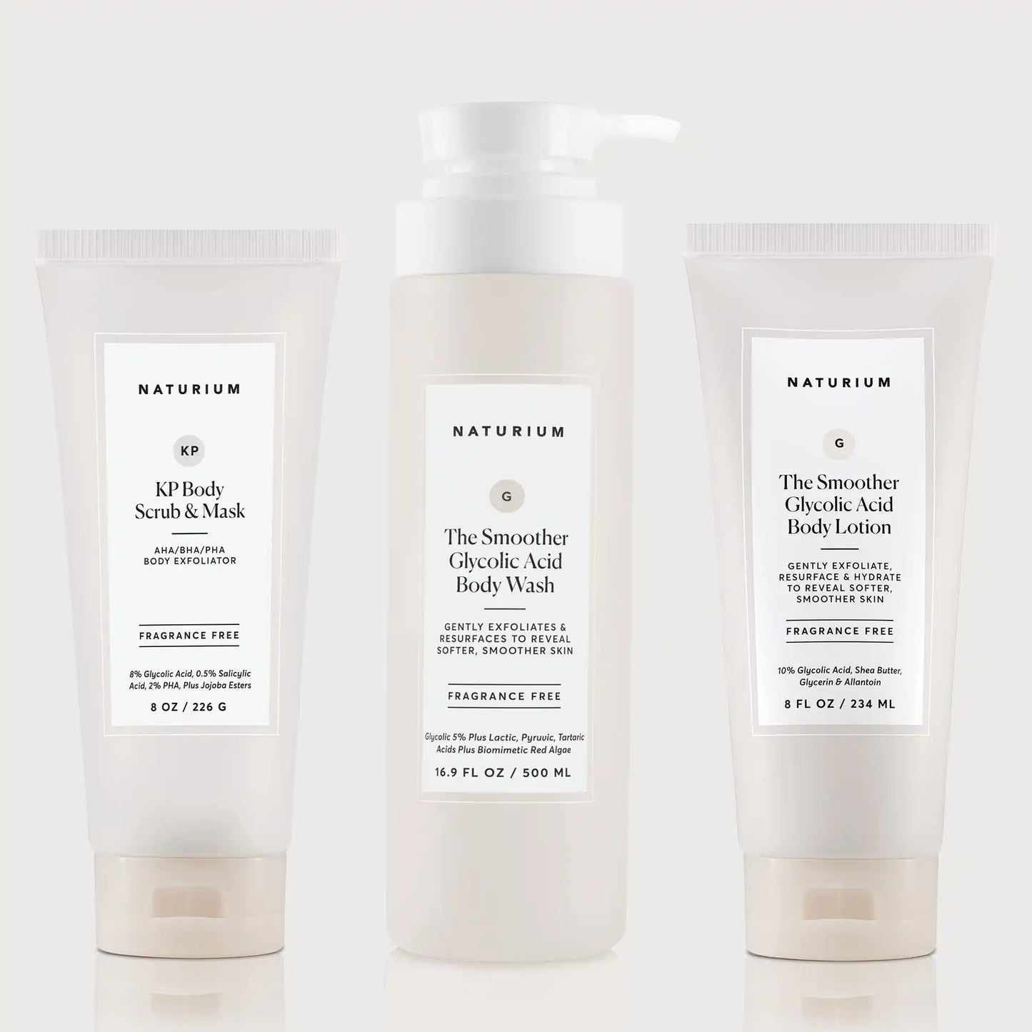 the-glycolic-acid-body-bundle-a9 NATR_KPScrub_SmootherBodyWash_SmootherLotion_Bundle_ecomm.webp